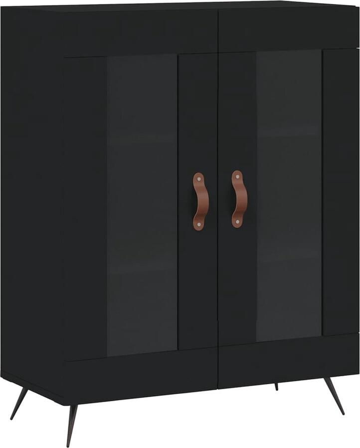 VidaXL -Dressoir-69 5x34x90-cm-bewerkt-hout-zwart - Foto 4