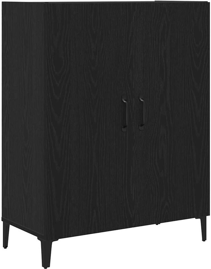 VidaXL Dressoir 69 5x34x90 cm spaanplaat zwart eikenkleurig