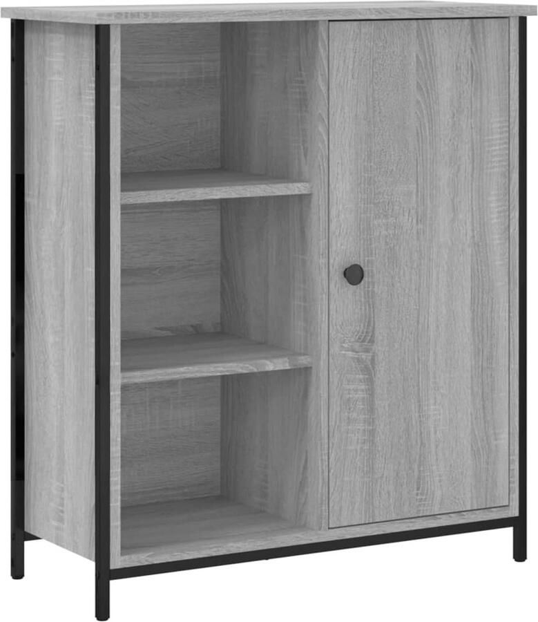 VidaXL Dressoir 70x30x80 cm Grijs Sonoma Eiken Dressoir Kast Opbergkast Salontafel Livingroom Furniture - Foto 7