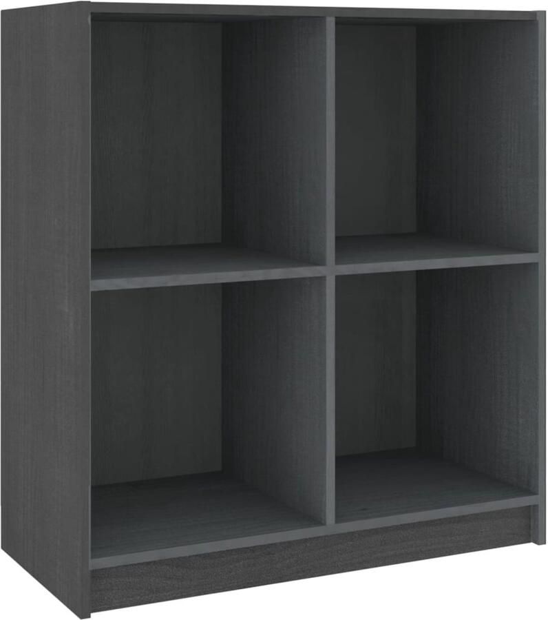 VidaXL Dressoir 70x33x76 cm massief grenenhout grijs Dressoir Houten Dressoir Grenenhouten Dressoir Grijze Dressoir Salontafel - Foto 3