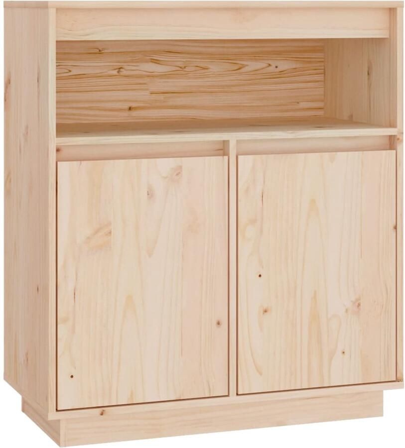 VidaXL Dressoir 70x34x80 cm massief grenenhout Dressoir Houten Dressoir Grenenhouten Dressoir Vintage Dressoir Landelijk Dressoir - Foto 2