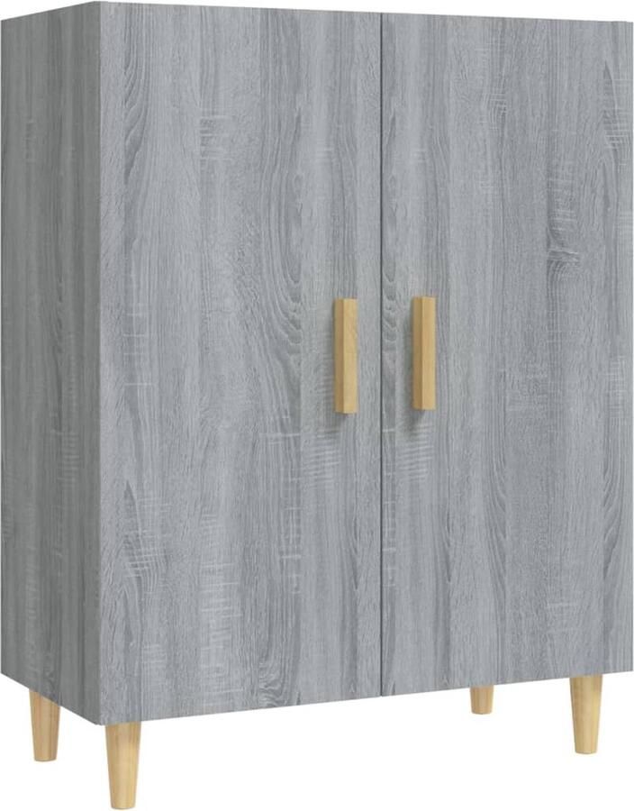 VidaXL Dressoir 70x34x90 cm Grijs Sonoma Eiken Dressoir Bijzettafel Houten Dressoir Salontafel Tv Tafel