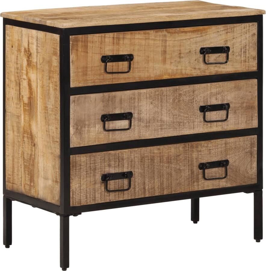 VidaXL Dressoir 70x35x70 cm massief ruw mangohout