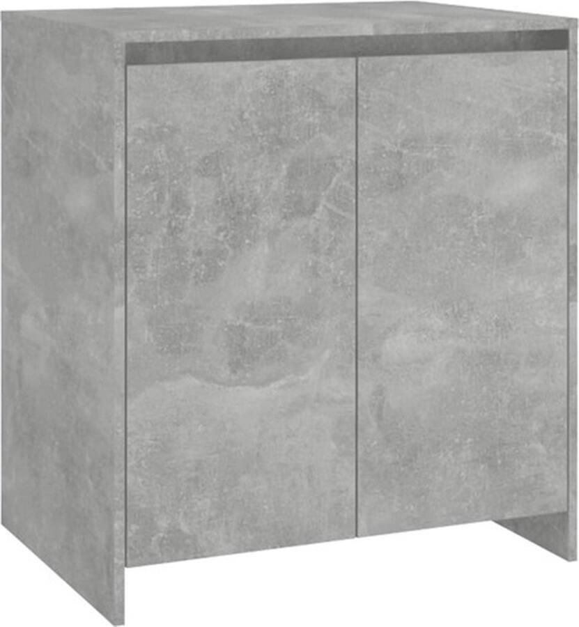 VidaXL -Dressoir-70x41x75-cm-bewerkt-hout-betongrijs - Foto 2