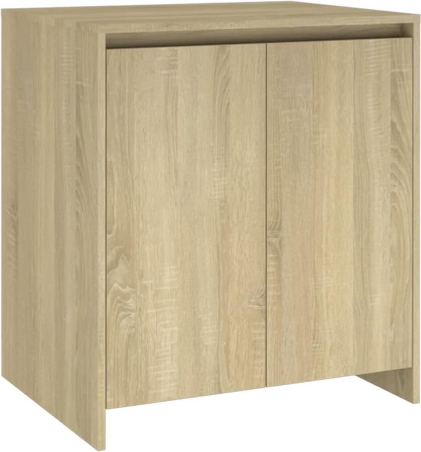 VidaXL Dressoir 70x41x75 cm Sonoma Eiken Bewerkt Hout Dressoir Salontafel Tv-meubel Minimalistische Meubels Houten Dressoirs - Foto 2
