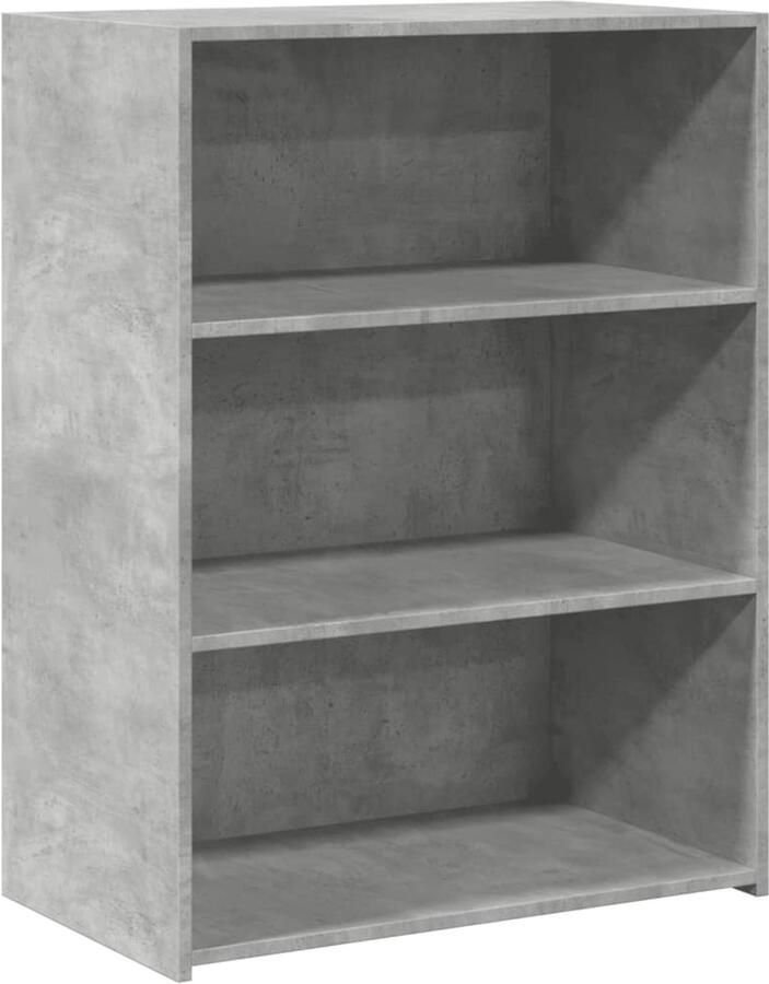 VidaXL Dressoir 70x41x93 cm Bewerkt hout Grijs Dressoir Scandinavisch Design Houten Dressoir Grijze Dressoir Opbergkast