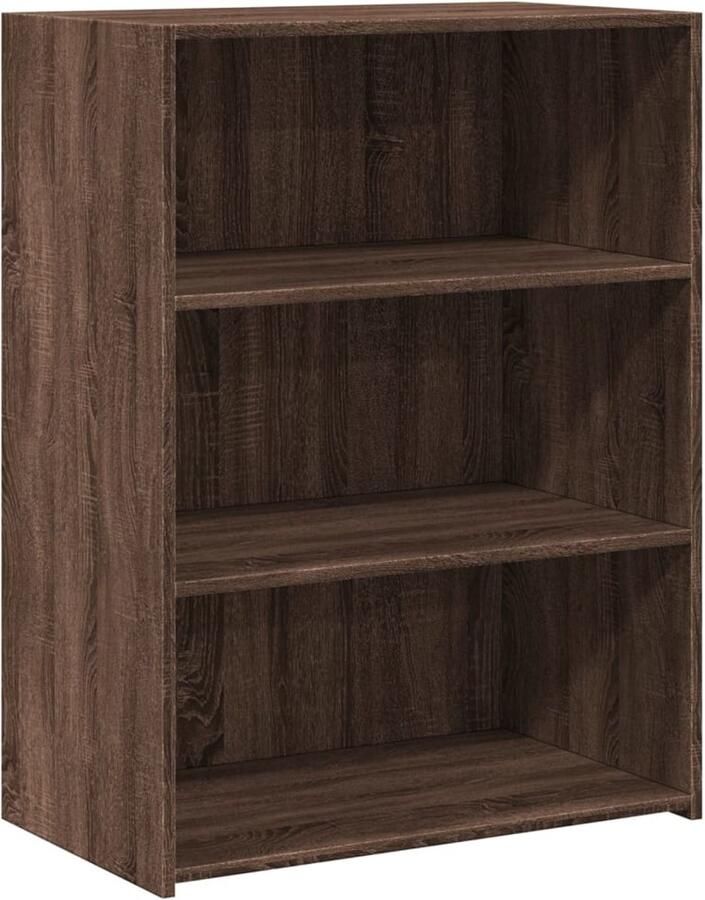 VidaXL Dressoir 70x41x93 cm bewerkt hout bruin eikenkleur Dressoir Houten Dressoir Bruine Eiken Dressoir Vintage Dressoir Scandinavisch Dressoir