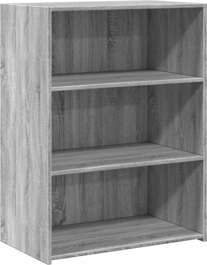 VidaXL Dressoir 70x41x93 cm bewerkt hout grijs sonoma eikenkleurig