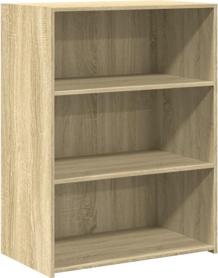 VidaXL Dressoir 70x41x93 cm bewerkt hout sonoma eikenkleurig
