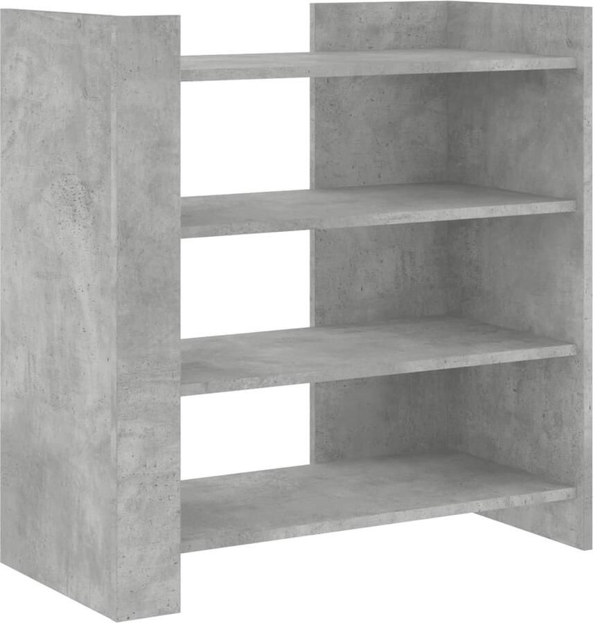 VidaXL Dressoir 73 5x35x75 cm bewerkt hout betongrijs