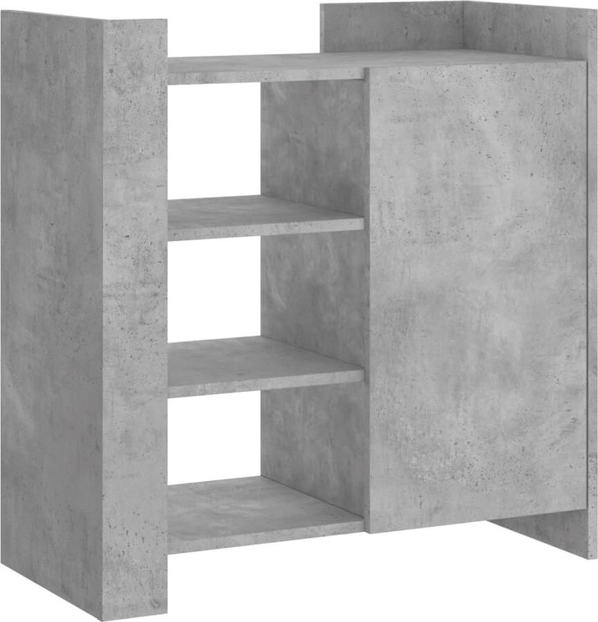 VidaXL Dressoir 73 5x35x75 cm bewerkt hout betongrijs