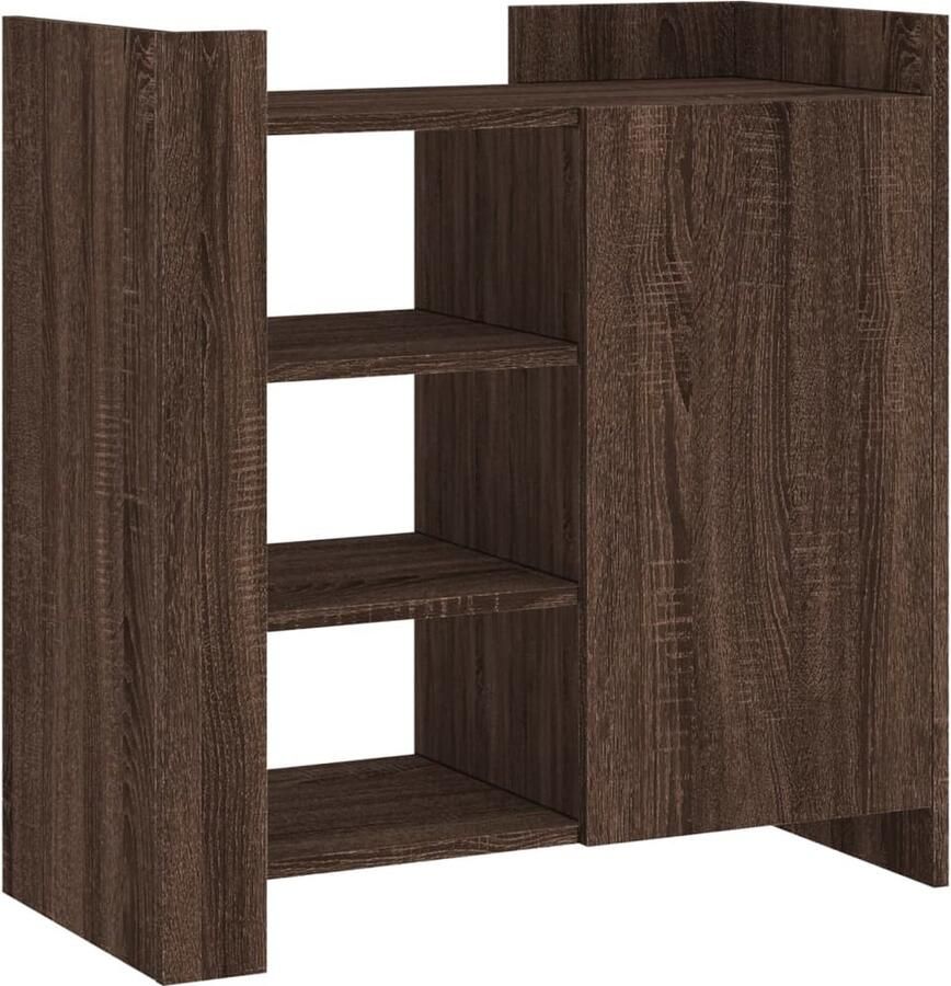 VidaXL Dressoir 73 5x35x75 cm bewerkt hout bruin eikenkleur