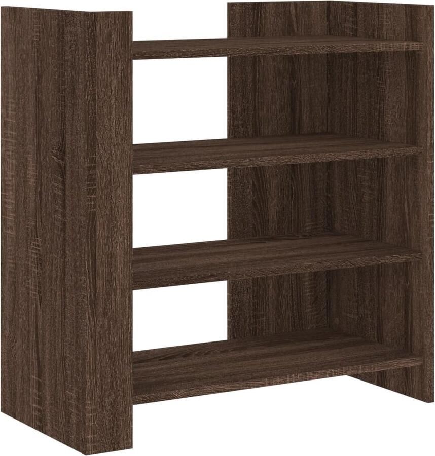 VidaXL Dressoir 73 5x35x75 cm bewerkt hout bruin eikenkleur