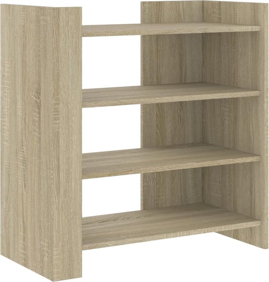 VidaXL Dressoir 73 5x35x75 cm bewerkt hout sonoma eikenkleurig