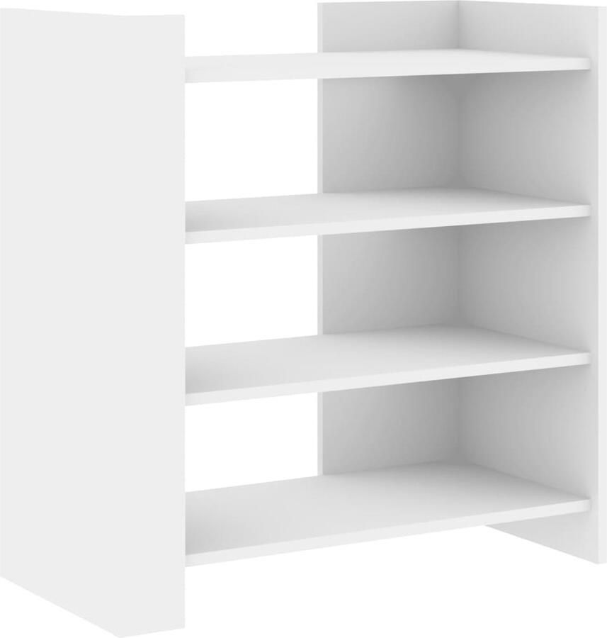 VidaXL Dressoir 73 5x35x75 cm bewerkt hout wit