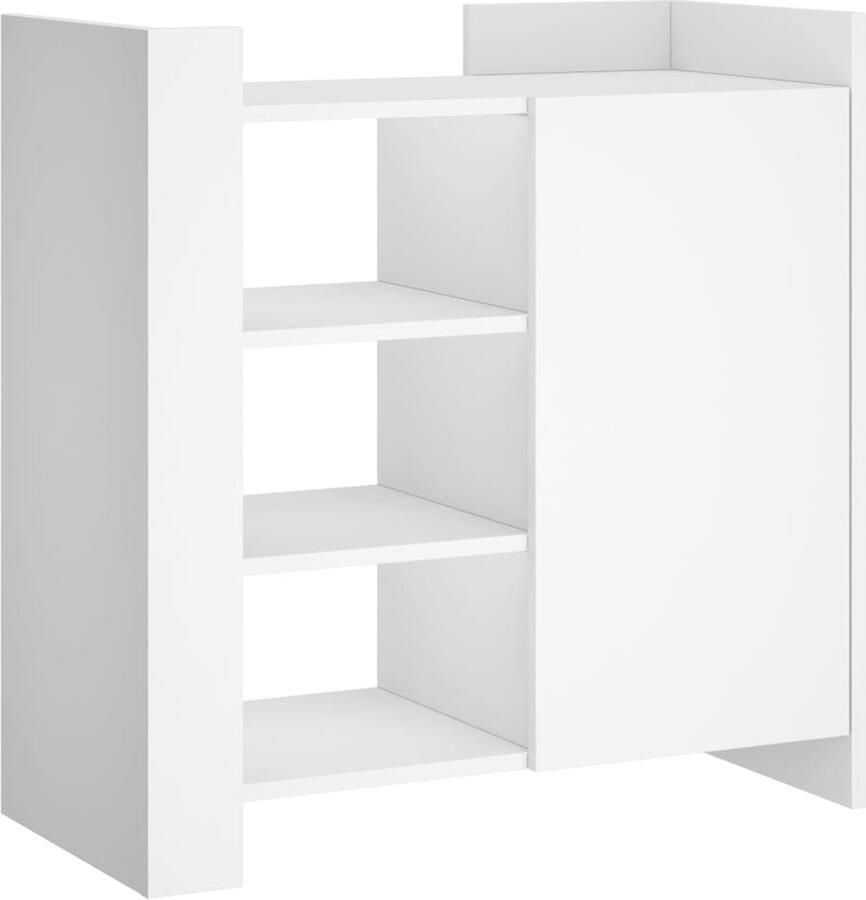 VidaXL Dressoir 73 5x35x75 cm bewerkt hout wit