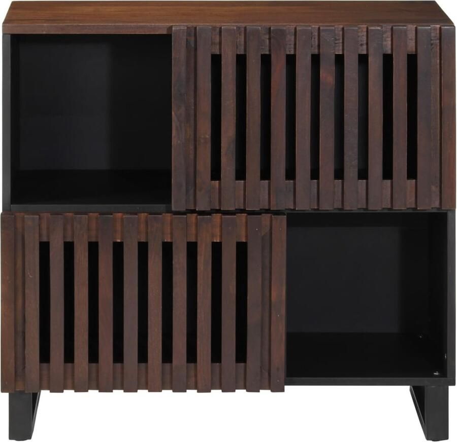 The Living Store Dressoir 80x34x75 cm massief mangohout bruin Dressoir Mango Wood Furniture Industrial Style Furniture Vintage Dresser Living Room Storage - Foto 2
