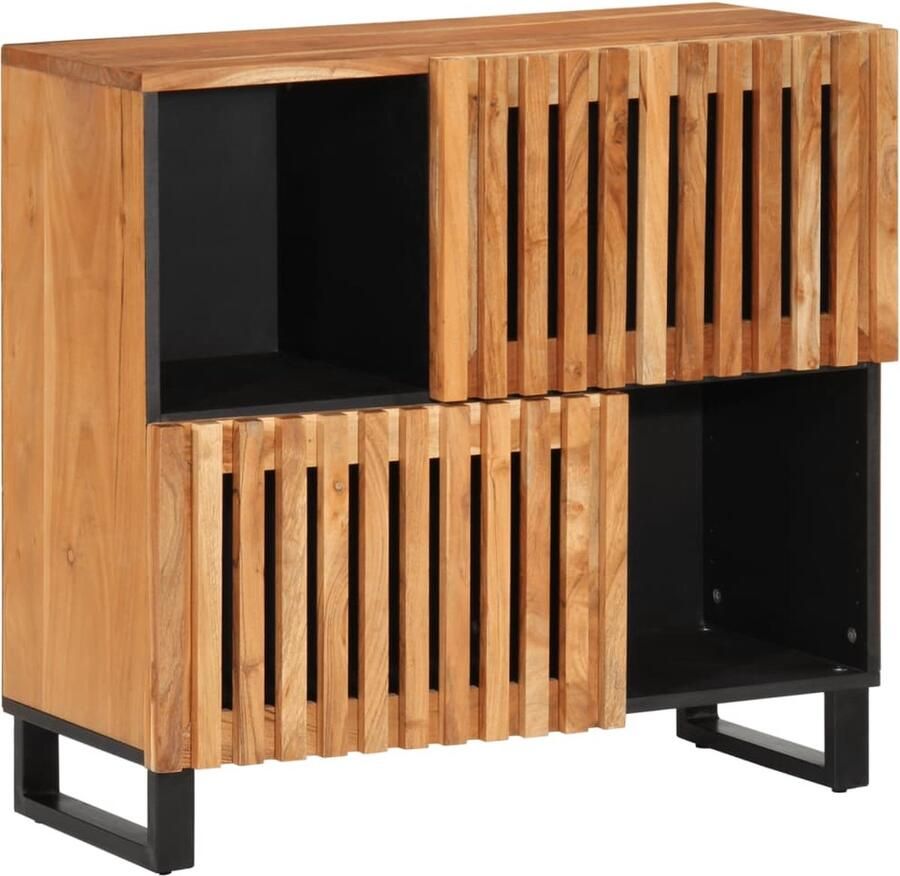 VidaXL Dressoir 80x34x75 cm massief acaciahout - Foto 2