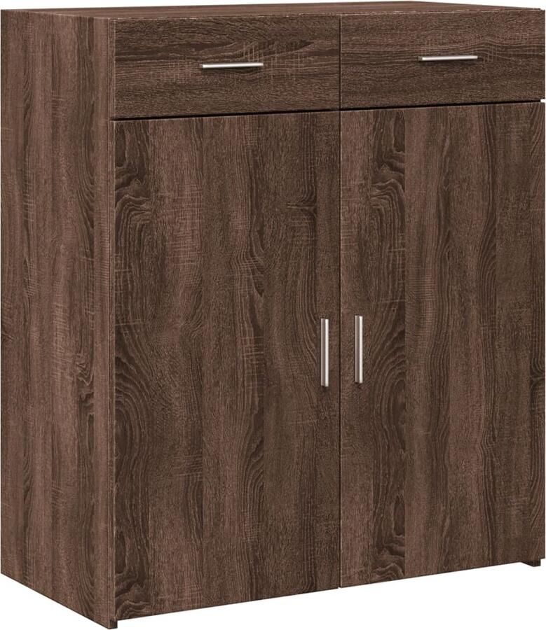 VidaXL Dressoir 80x42 5x93 cm bewerkt hout bruin eikenkleur