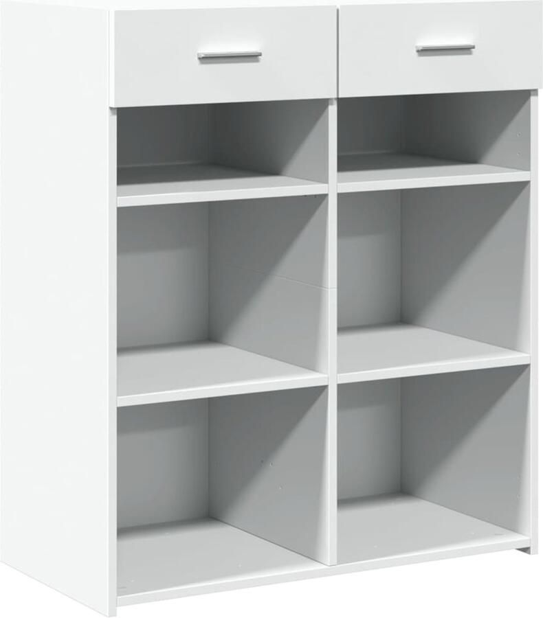 VidaXL Dressoir 80x42 5x93 cm bewerkt hout wit