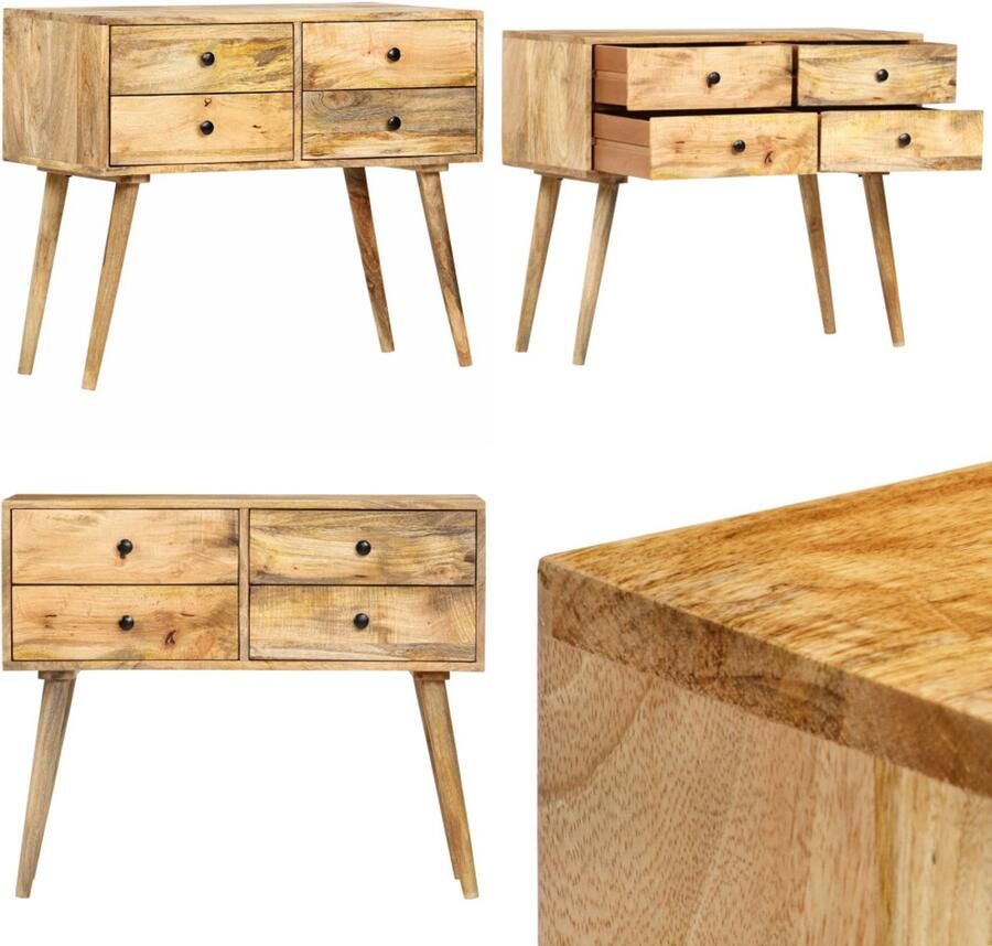 VidaXL Dressoir 85x40x71 cm massief mangohout Dressoir Dressoirs Kast Kasten