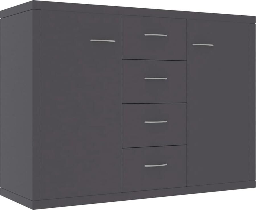 VidaXL Dressoir 88x30x65 cm bewerkt hout grijs - Foto 2