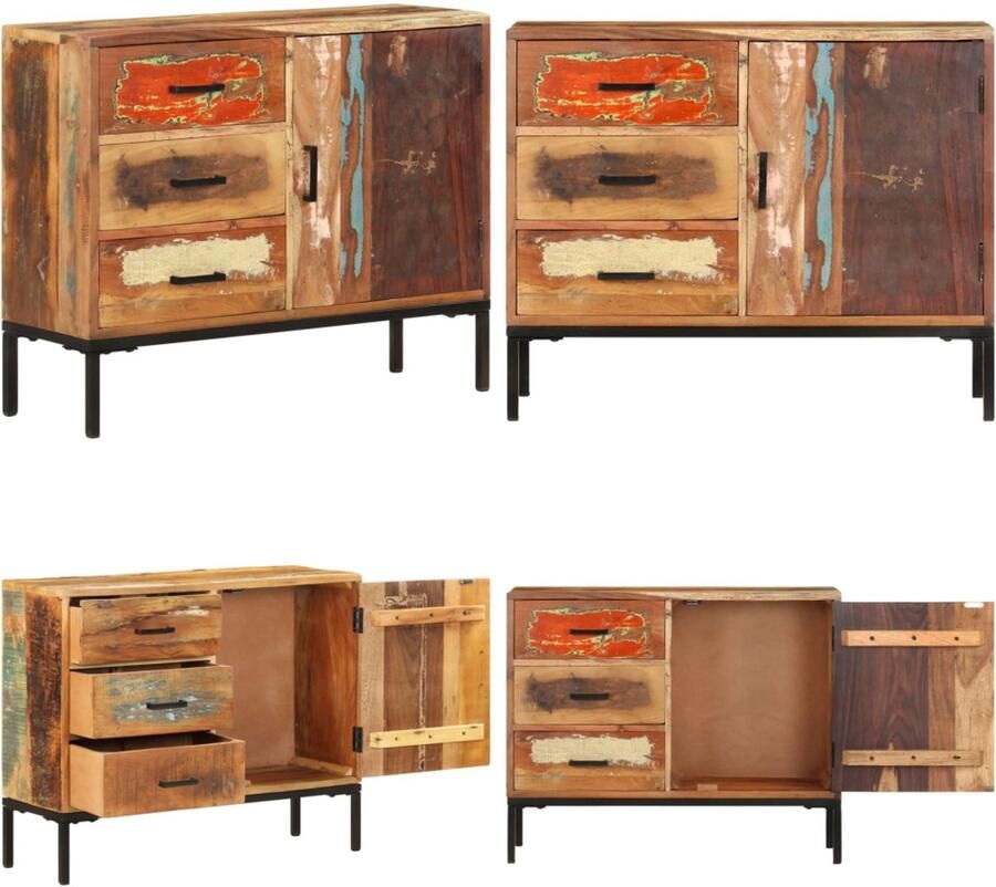 VidaXL Dressoir 88x30x73 cm massief gerecycled hout Dressoir Dressoirs Houten Dressoir Houten Dressoirs