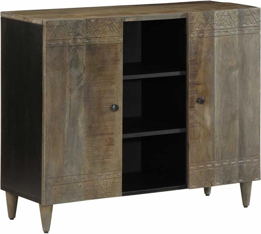 VidaXL Dressoir 90x33x75 cm massief mangohout