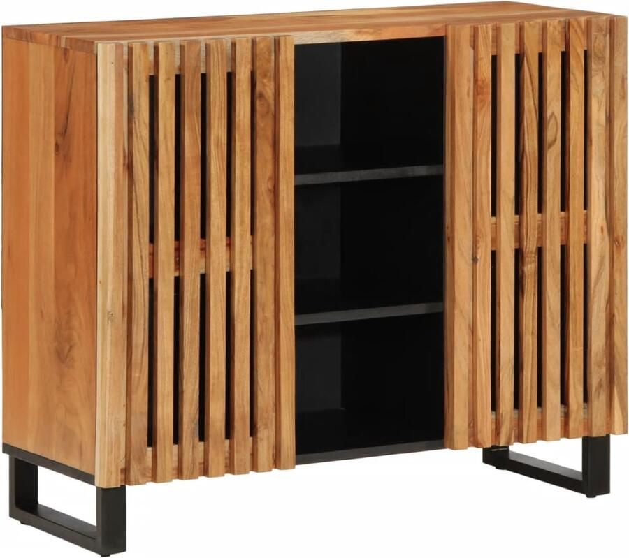 VidaXL Dressoir 90x34x75 cm massief acaciahout