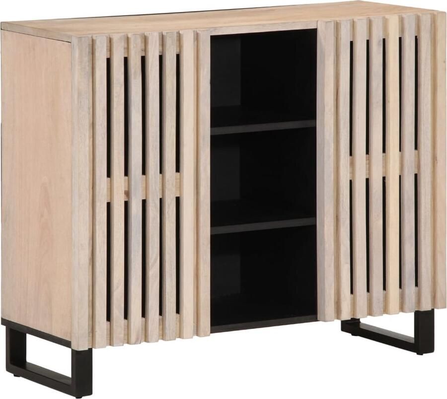 VidaXL Dressoir 90x34x75 cm massief mangohout