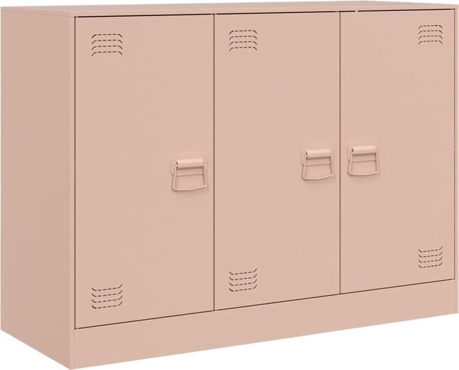 VidaXL -Dressoir-99x39x73-cm-staal-roze - Foto 4