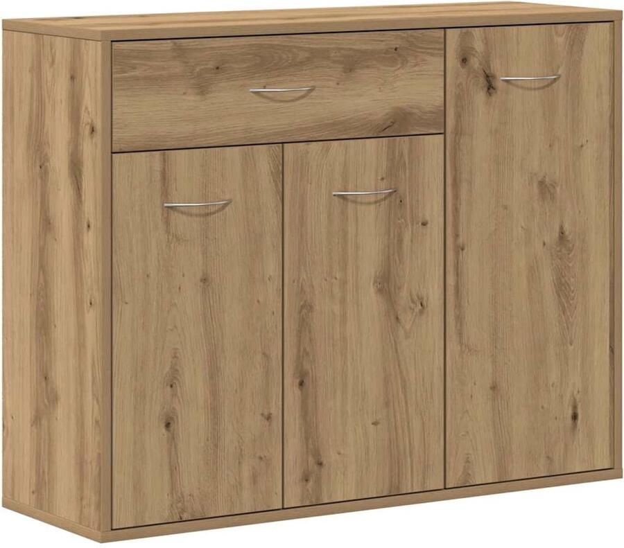 VidaXL Dressoir ambachtelijk eikenhout 88x30x70cm Dressoir Opbergkast Houten Meubels Salontafel Livingroom Furniture