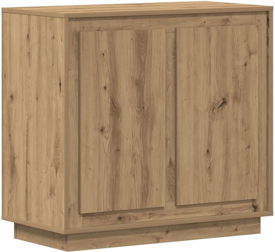 VidaXL Artisan Eiken Dressoir artisanaal eikenkleurig 80 x 34 x 75 cm - Foto 2