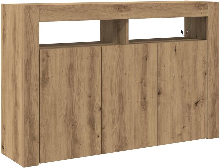 VidaXL Dressoir Artisan Eiken Engineered Hout 116 x 30 x 75 cm Dressoir