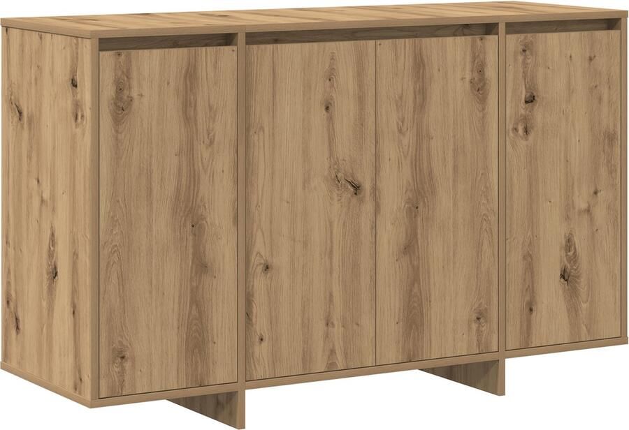 VidaXL Eiken Houten Dressoir Artisan Eiken Bewerkt Hout 120 x 41 x 75 cm