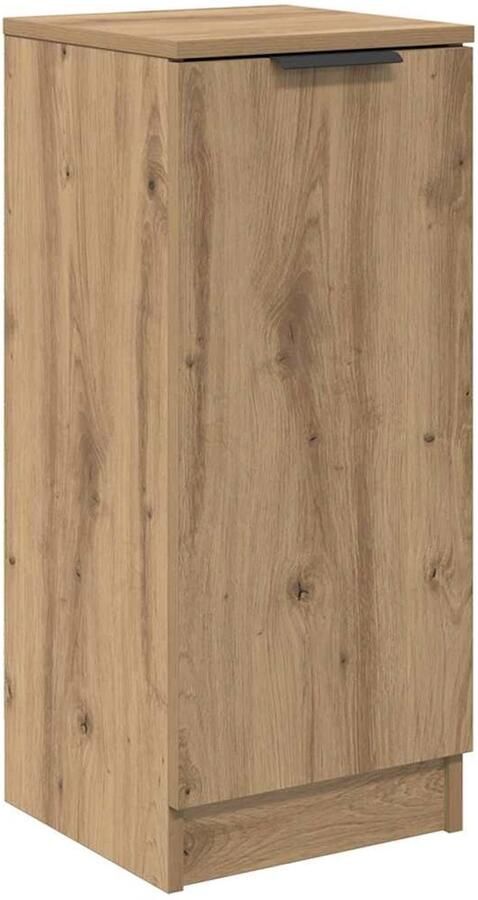 VidaXL Dressoir artisanaal eikenkleurig 30 x 30 x 70 cm Bewerkt hout