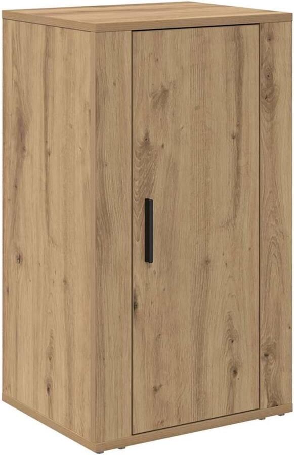 VidaXL Dressoir artisanaal eikenkleurig 40 x 33 x 70 cm Bewerkt hout