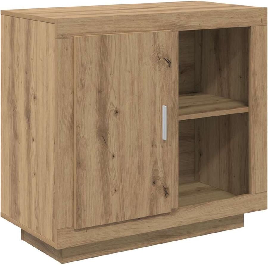 VidaXL Dressoir artisanaal eikenkleurig 40 x 80 x 75 cm Bewerkt hout