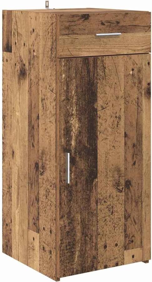 VidaXL Dressoir artisanaal eikenkleurig 42.5 x 40 x 93 cm Bewerkt hout