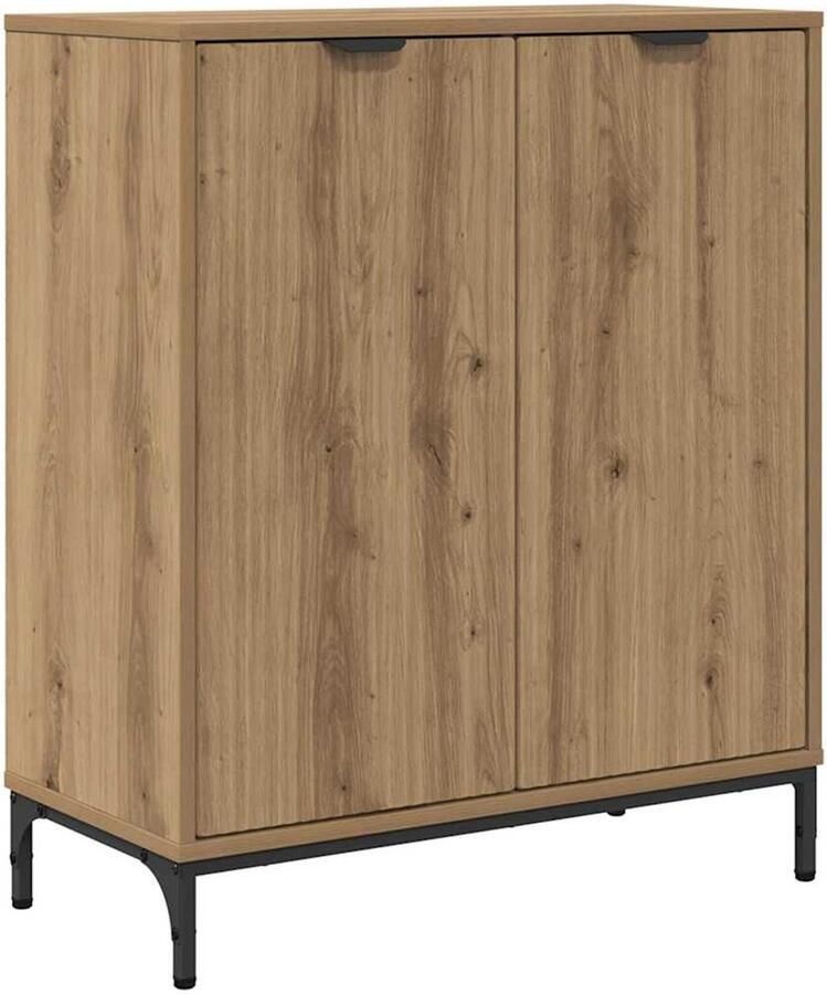 VidaXL Dressoir artisanaal eikenkleurig 69.5 x 33 x 82 cm Bewerkt hout