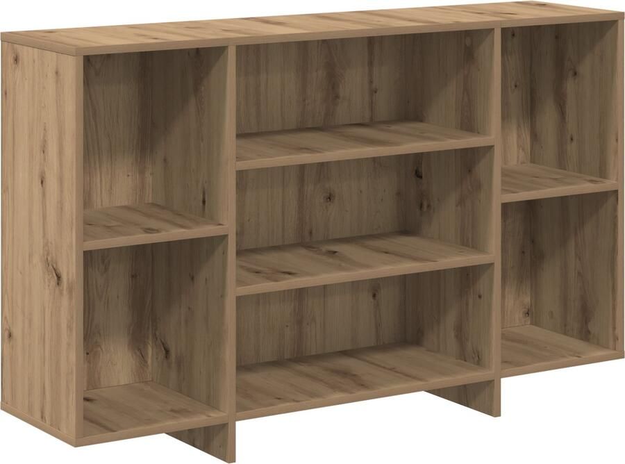 VidaXL Dressoir artisanaal eikenkleurig 120 x 30 x 75 cm Bewerkt hout