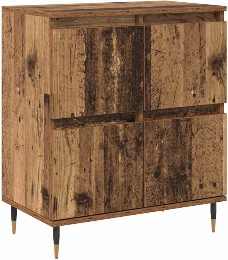 VidaXL Dressoir met opslag met de deur Bruin 60 x 35 x 70 cm Bewerkt hout - Foto 2