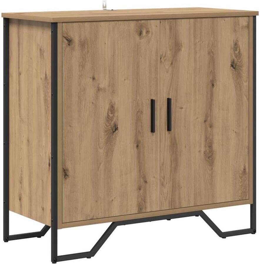 VidaXL Dressoir artisanaal eikenkleurig 78 x 35.5 x 74.5 cm