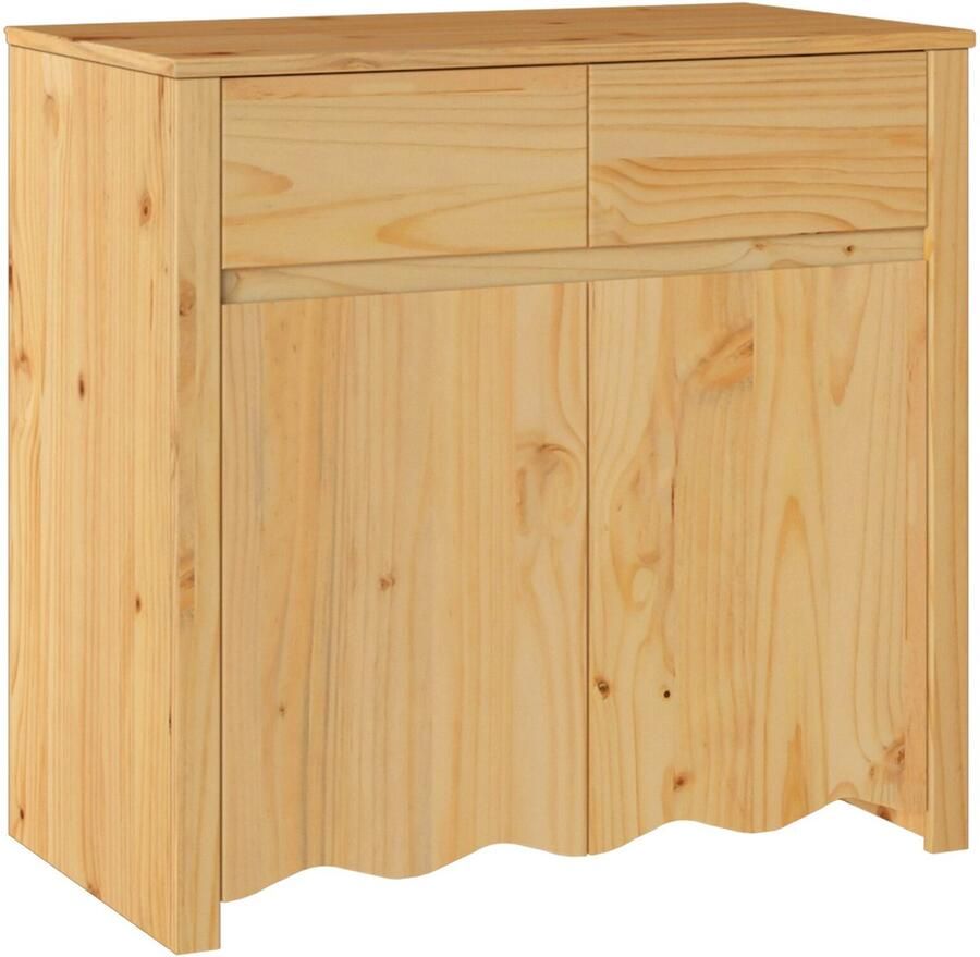 VidaXL Dressoir Drammen Eiken 79 x 43 x 75 5 cm Massief grenenhout - Foto 2