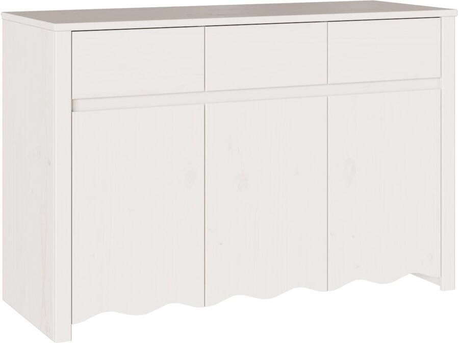 VidaXL Dressoir Oester Hout 114 x 43 x 75.5 cm Opslag Wit Dressoir - Foto 2