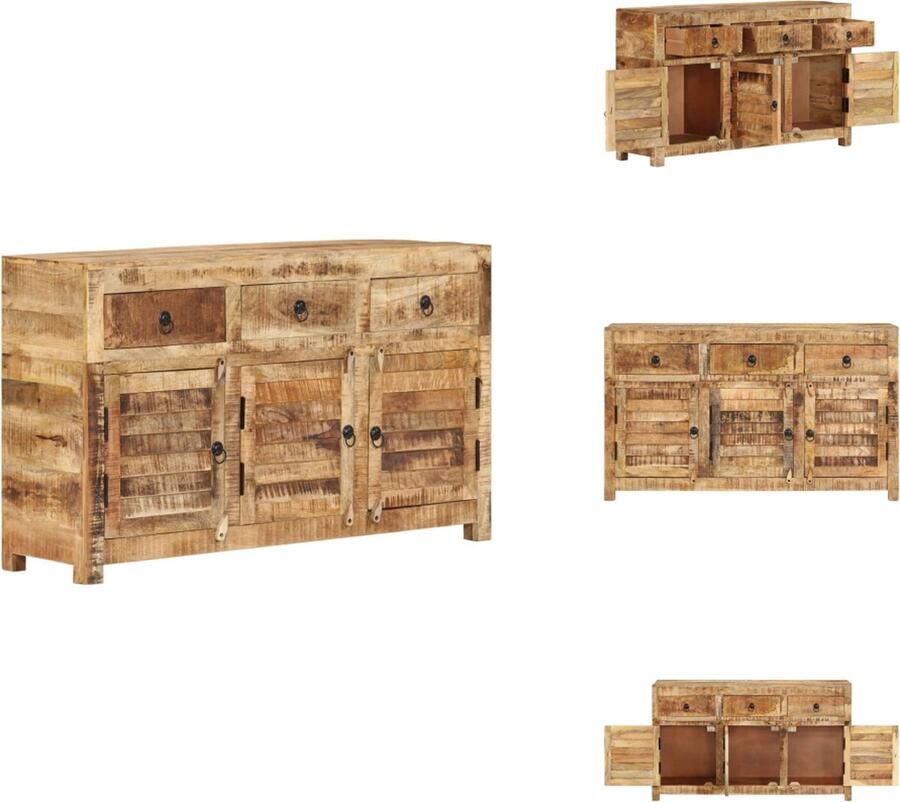 VidaXL Dressoir Dressoirs Bijzetkast Consolekast Dressoir 110x30x65 cm massief mangohout