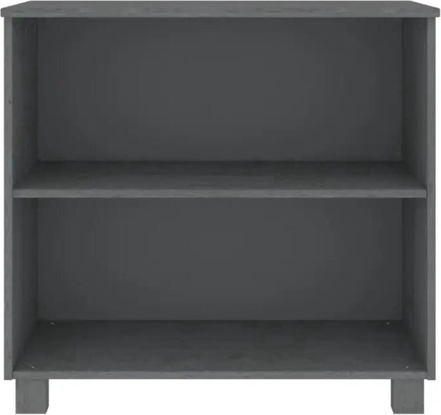 VidaXL Dressoir Dressoirs Hoge Kast Dressoir HAMAR 85x35x80 massief grenenhout donkergrijs