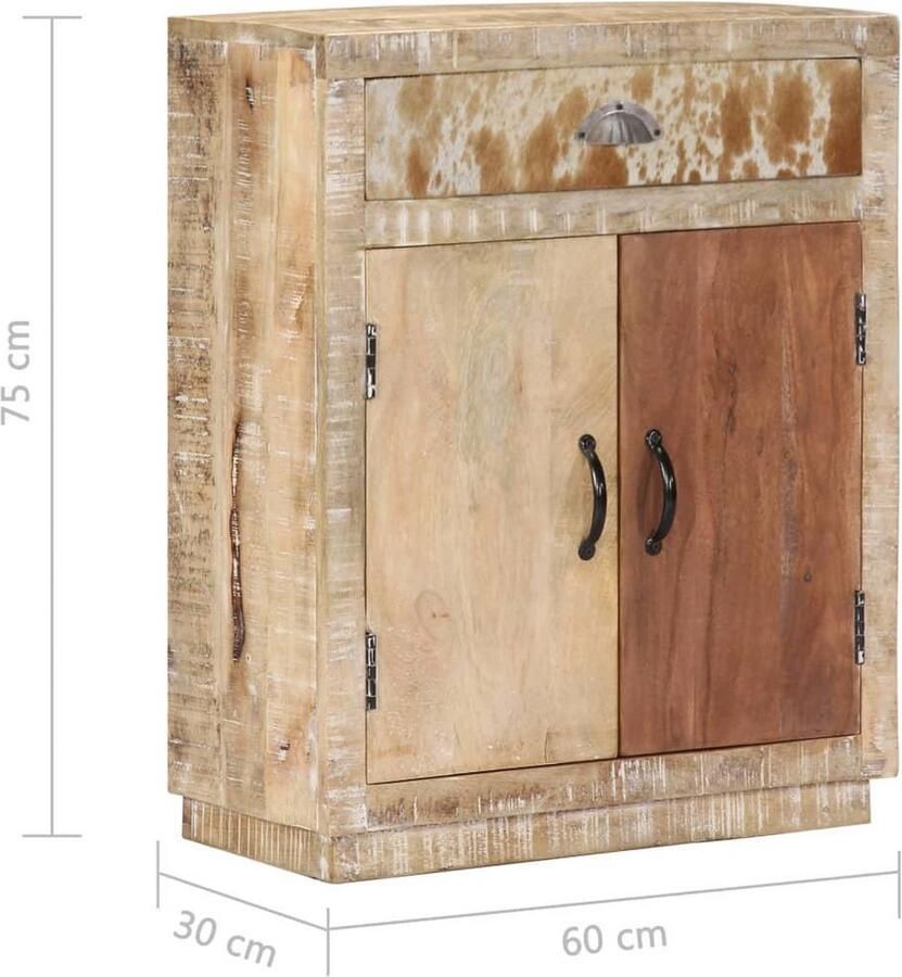 VidaXL Dressoir Dressoirs Houten Dressoir Bijzetkast Dressoir 60x30x75 cm massief mangohout