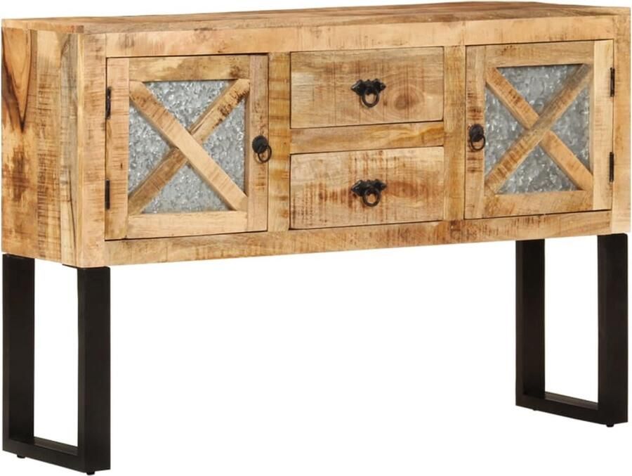 VidaXL Dressoir Dressoirs -houten Dressoir Houten Dressoirs Dressoir 110x30x74 cm ruw mangohout
