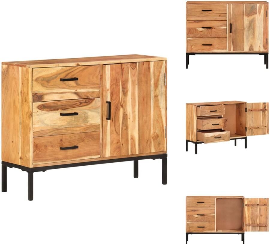 VidaXL Dressoir Dressoirs Houten Dressoir Houten Dressoirs Dressoir 88x30x73 cm massief acaciahout